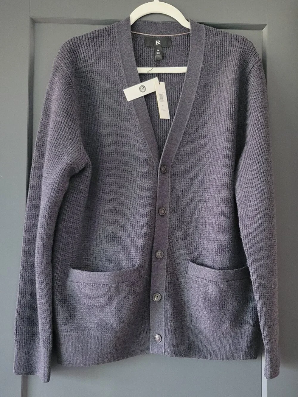 Banana Republic Men's Italian 100% Merino Wool Cardigan Sweater NWT Size M